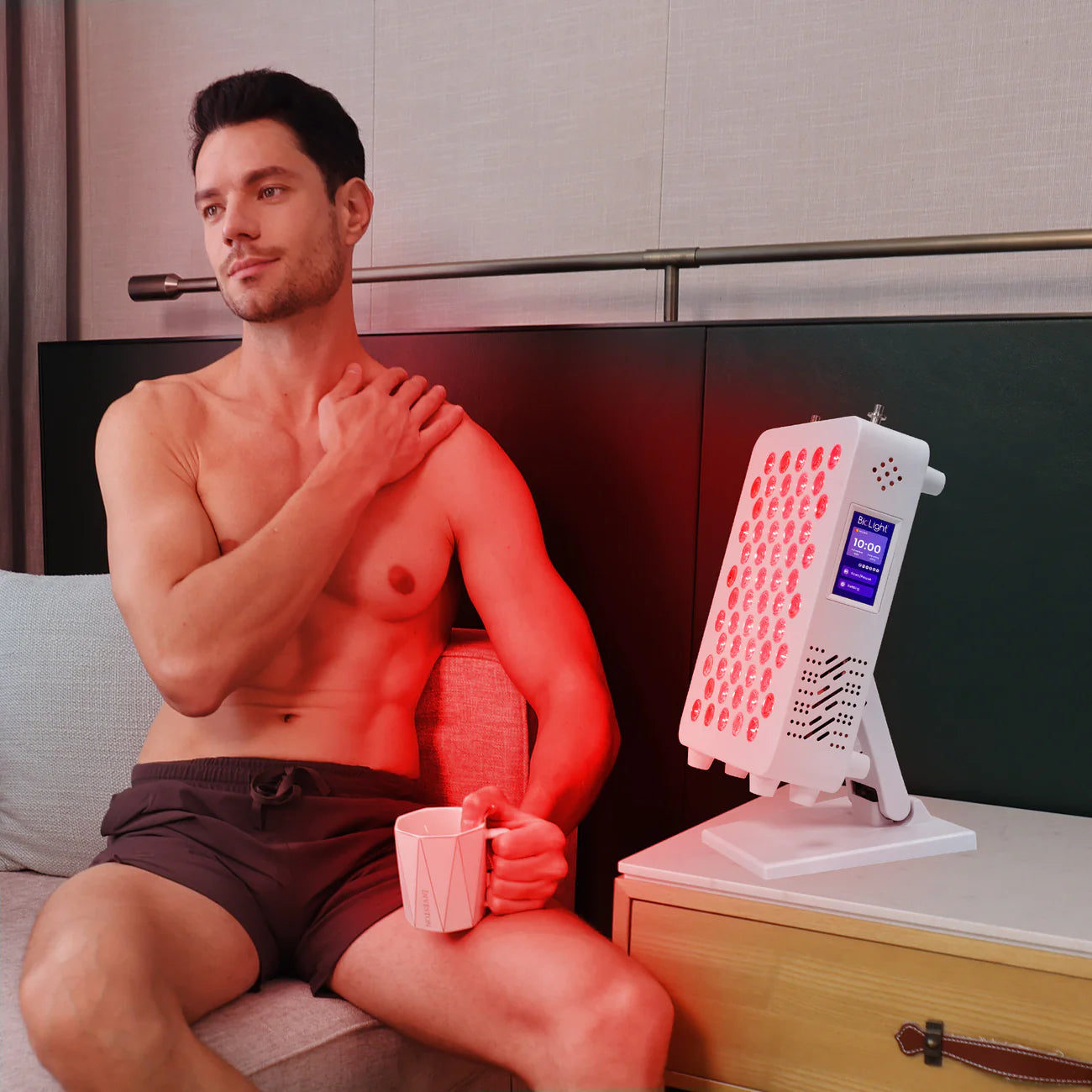 ReCharge Red Light Therapy Panel: Touch Screen, Adjustable Brightness & Pulsed Frequencies