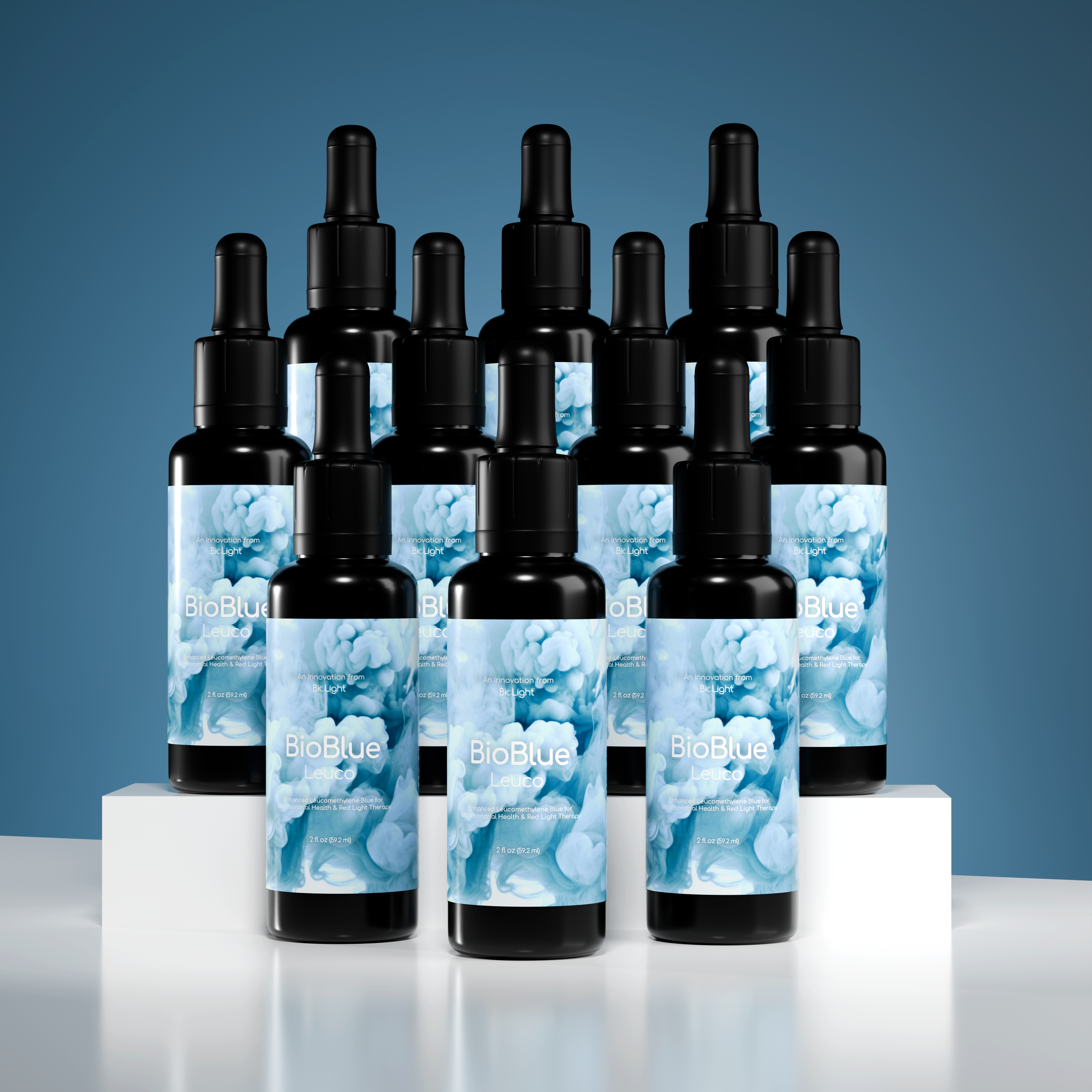 BioBlue Leuco – Rapidly Absorbed Leucomethylene Blue for Enhanced Brain & Mitochondrial Support | Red Light Therapy Synergist - USP Grade