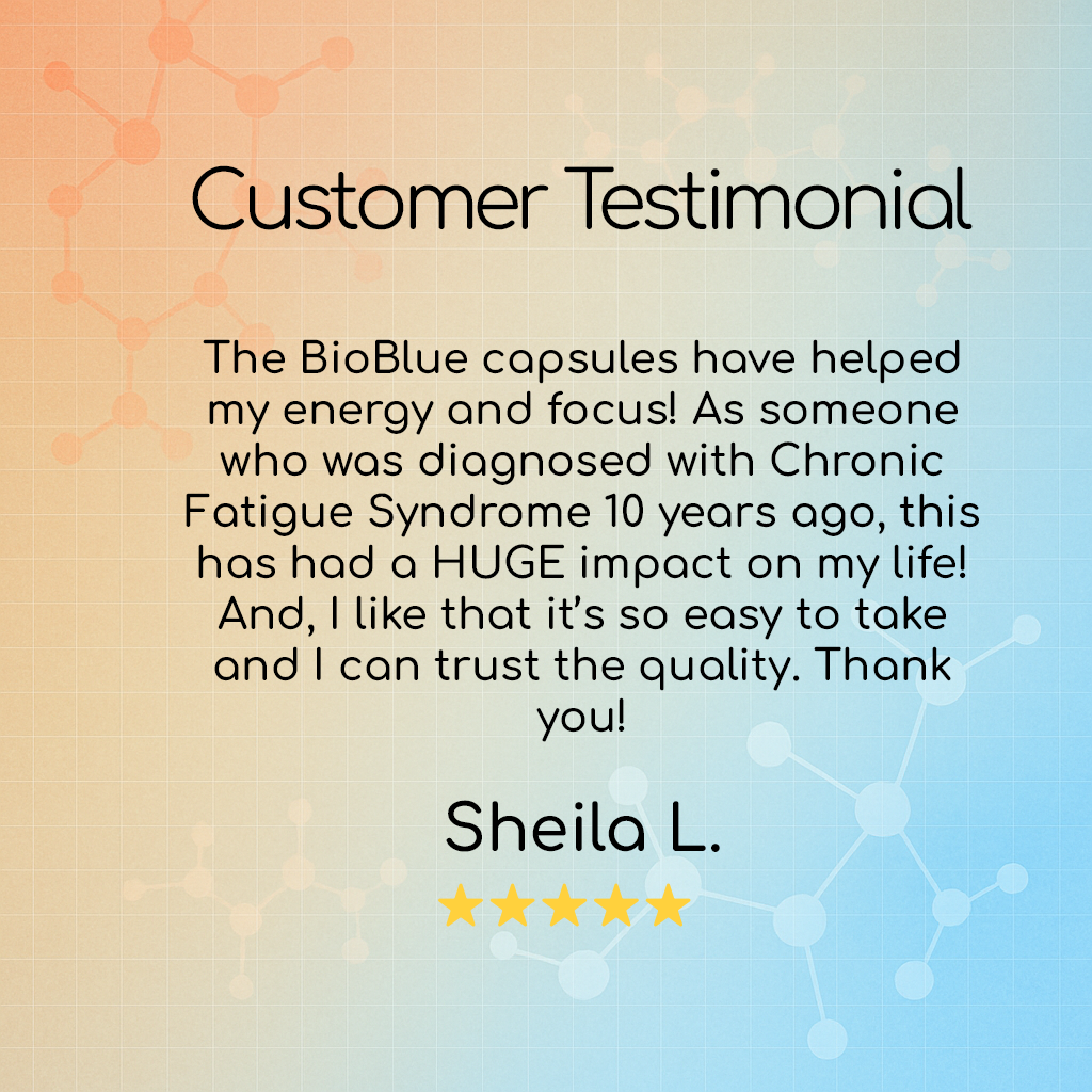 BioBlue Capsules - Methylene Blue & Taurine Supplement for Brain Health & Mitochondrial Support