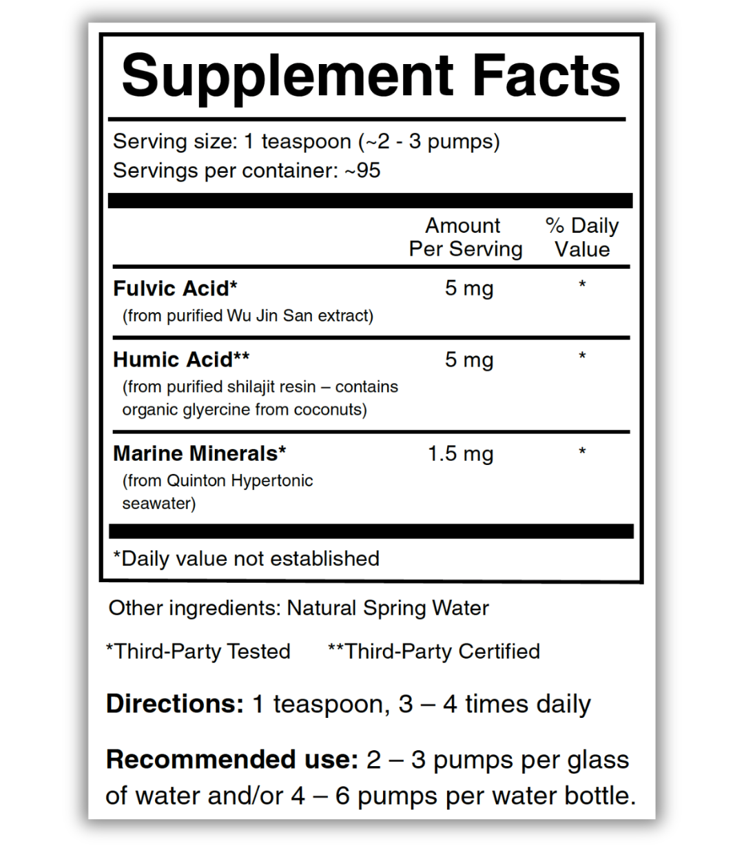 BioMinerals | Advanced Fulvic, Humic & Marine Mineral Complex for Mitochondrial & Gut Optimization | Redox & Detox Support | Dietary Supplement
