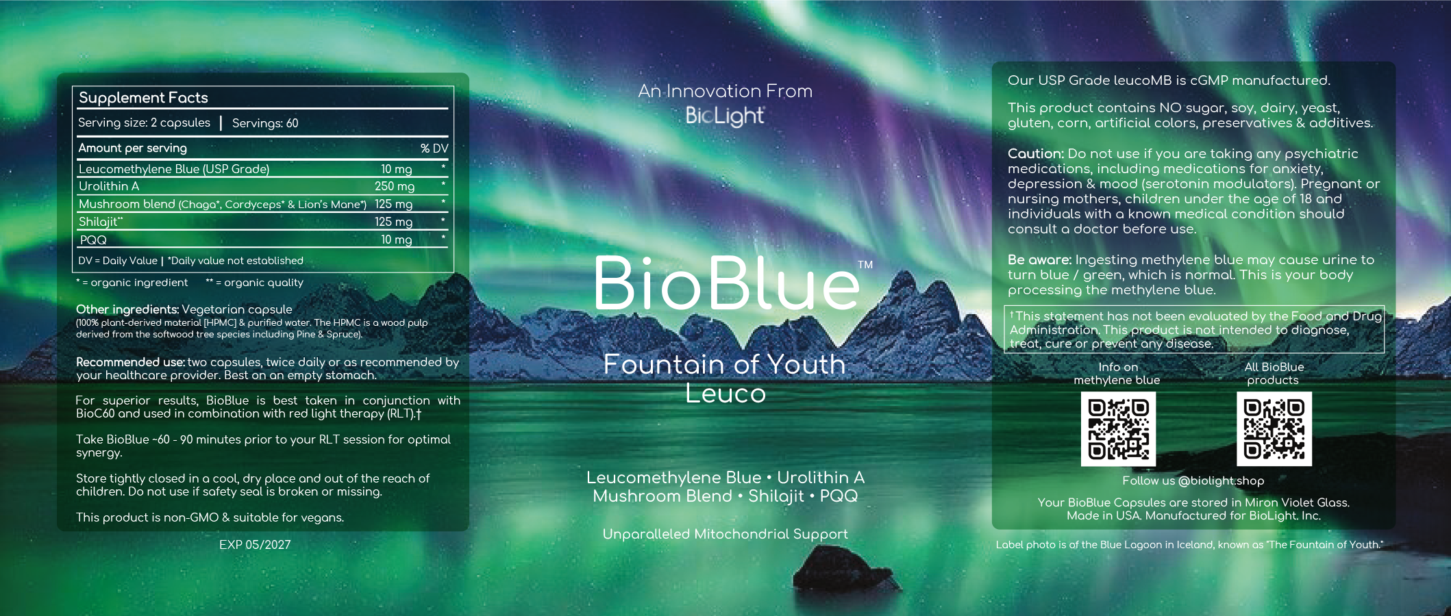 Methylene Blue Longevity Supplement