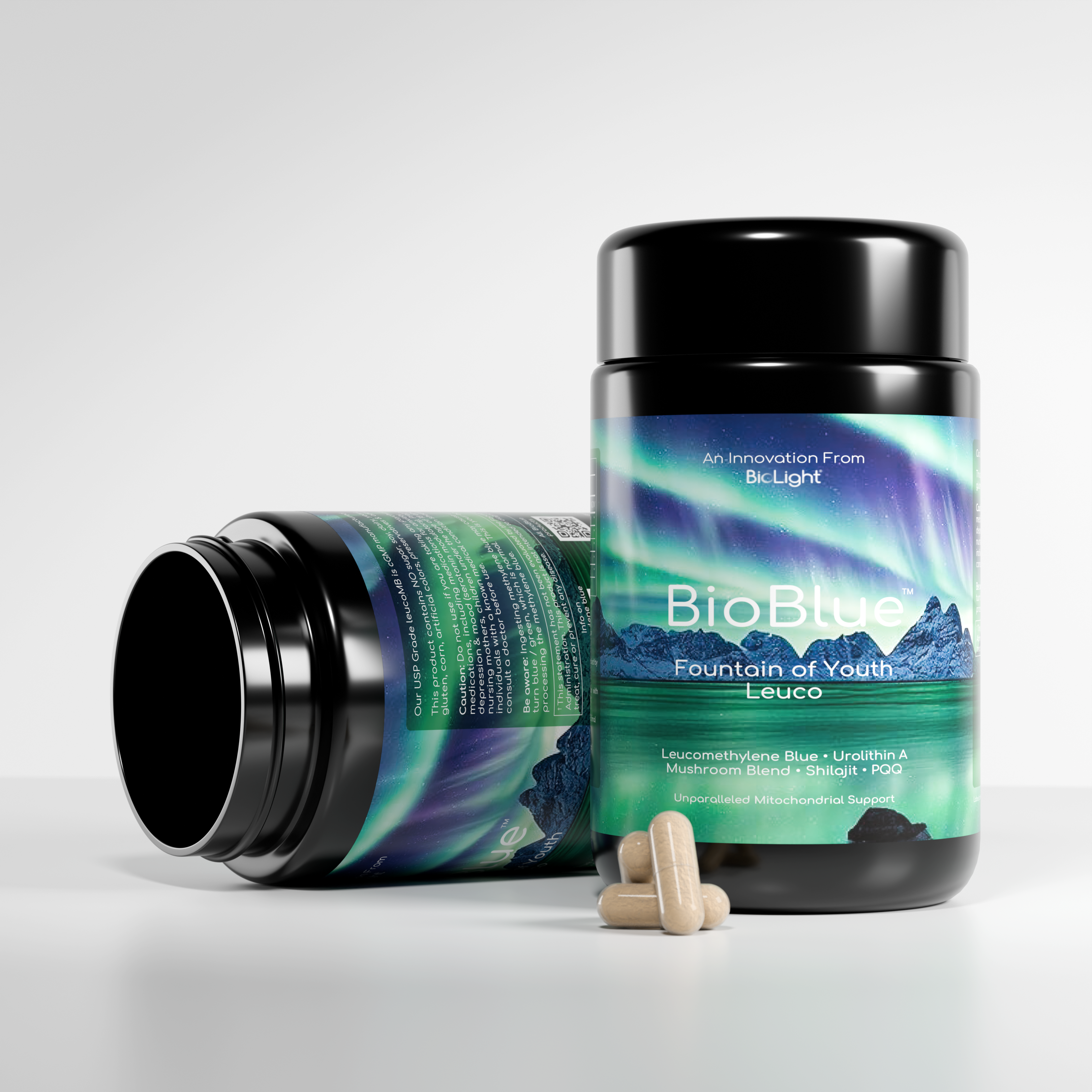 BioBlue Fountain of Youth Leuco Supplement | Advanced Mitochondrial Support & Energy Boosting Formula