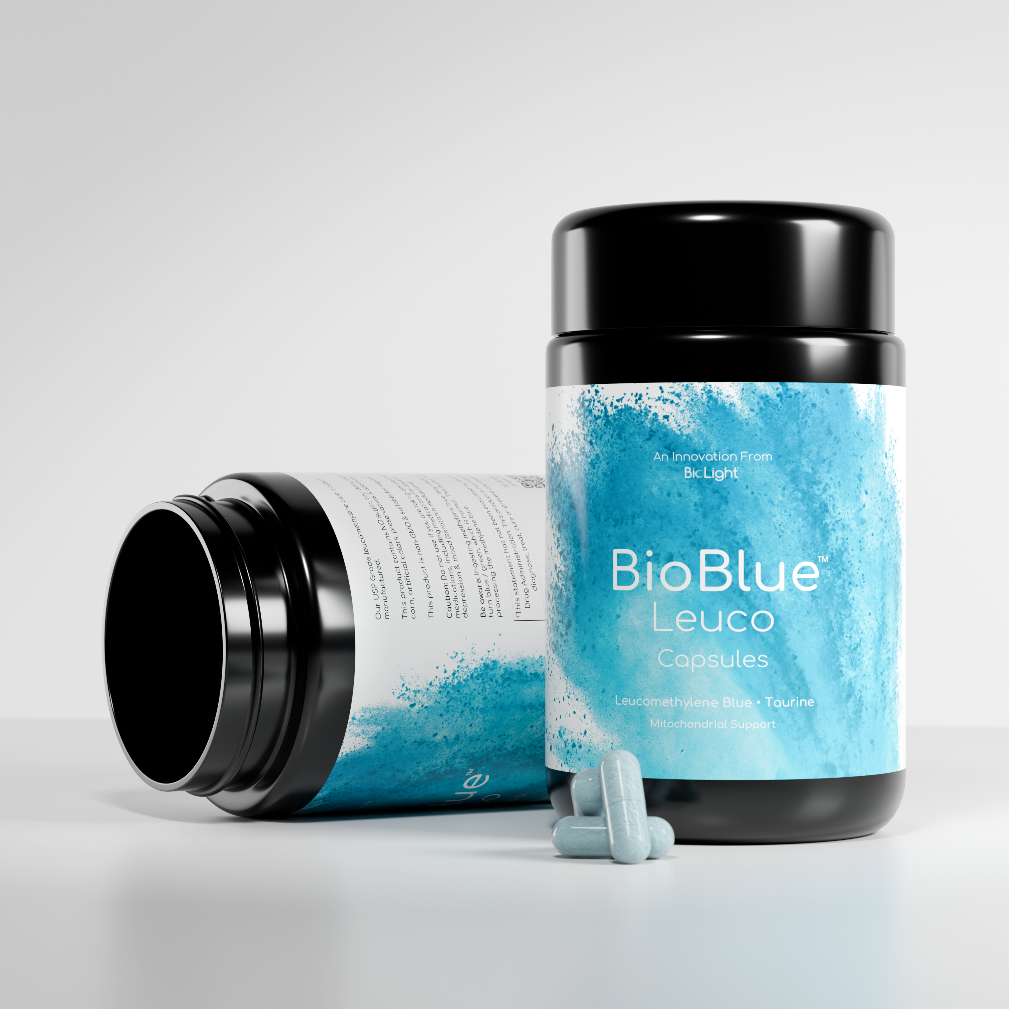 BioBlue Leuco Capsules - Enhanced Brain & Mitochondrial Support with 100% Plant-Derived Ingredients