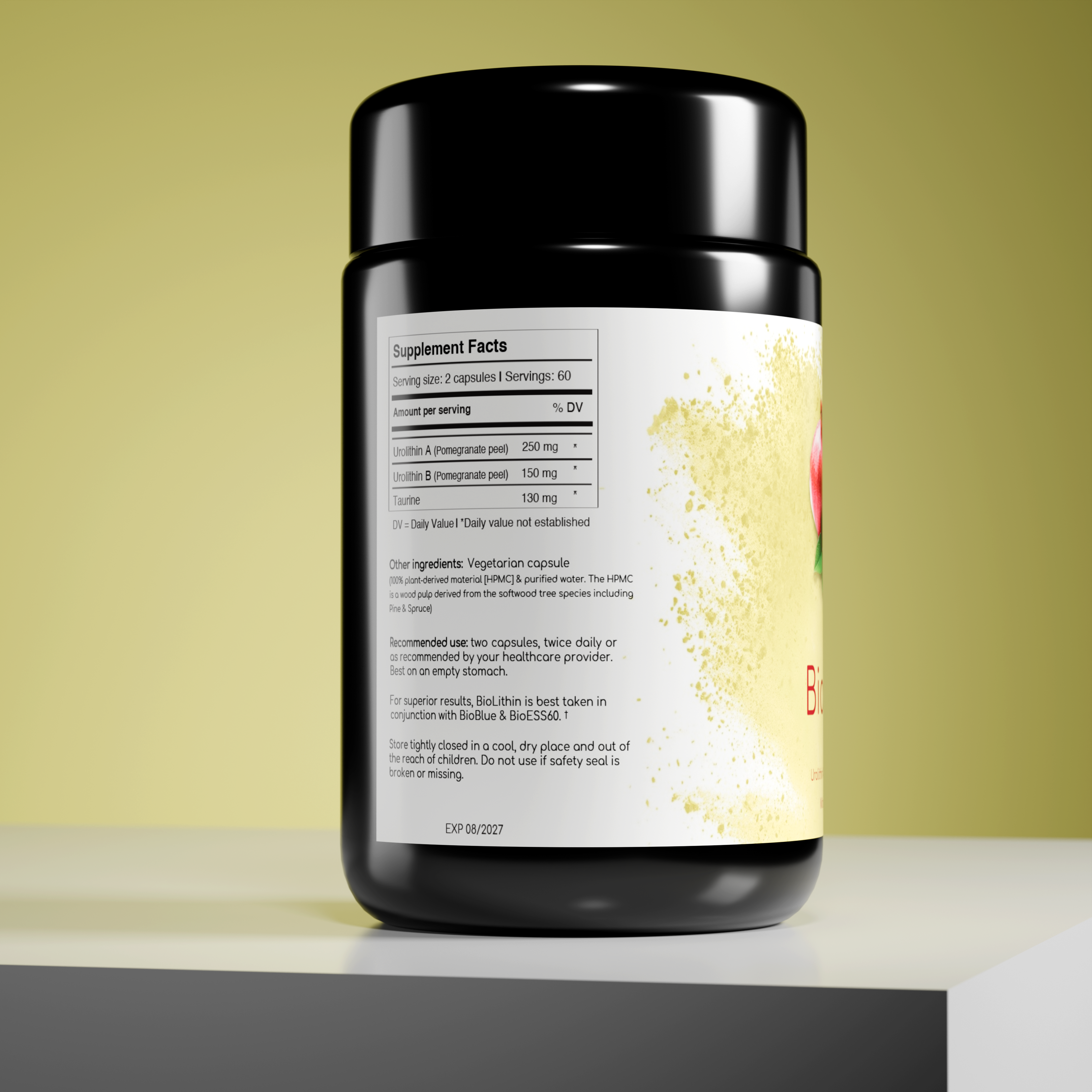 BioLithin | Urolithin A + Urolithin B | Unmatched Mitochondrial Quality Control | Power Your Cells, Extend Your Energy | Mitochondrial Support | Anti-Aging