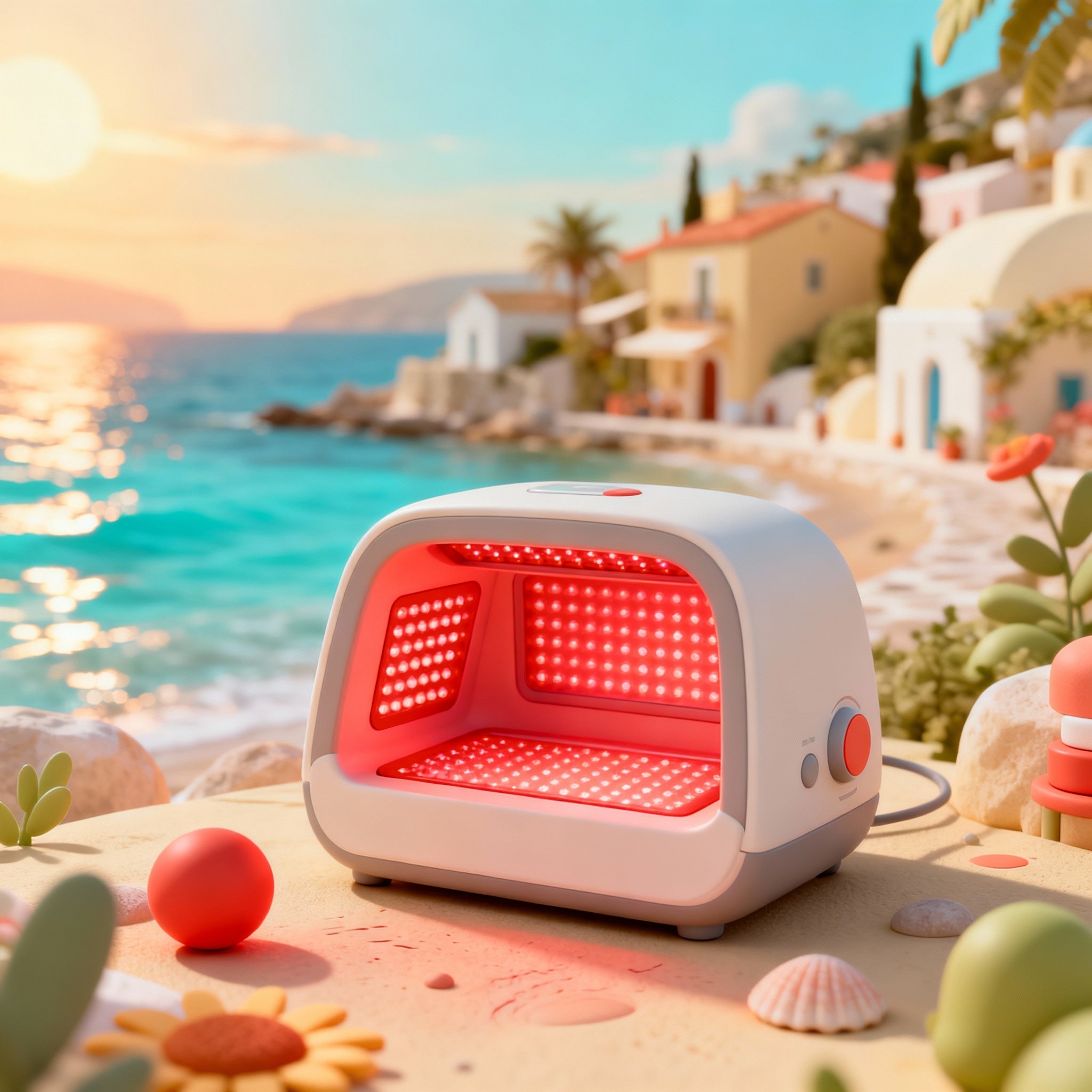 Sun Damage, Photoaging, and Red Light Therapy