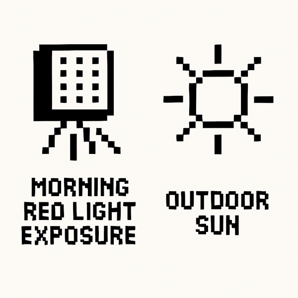 Morning Red Light vs Outdoor Sunlight