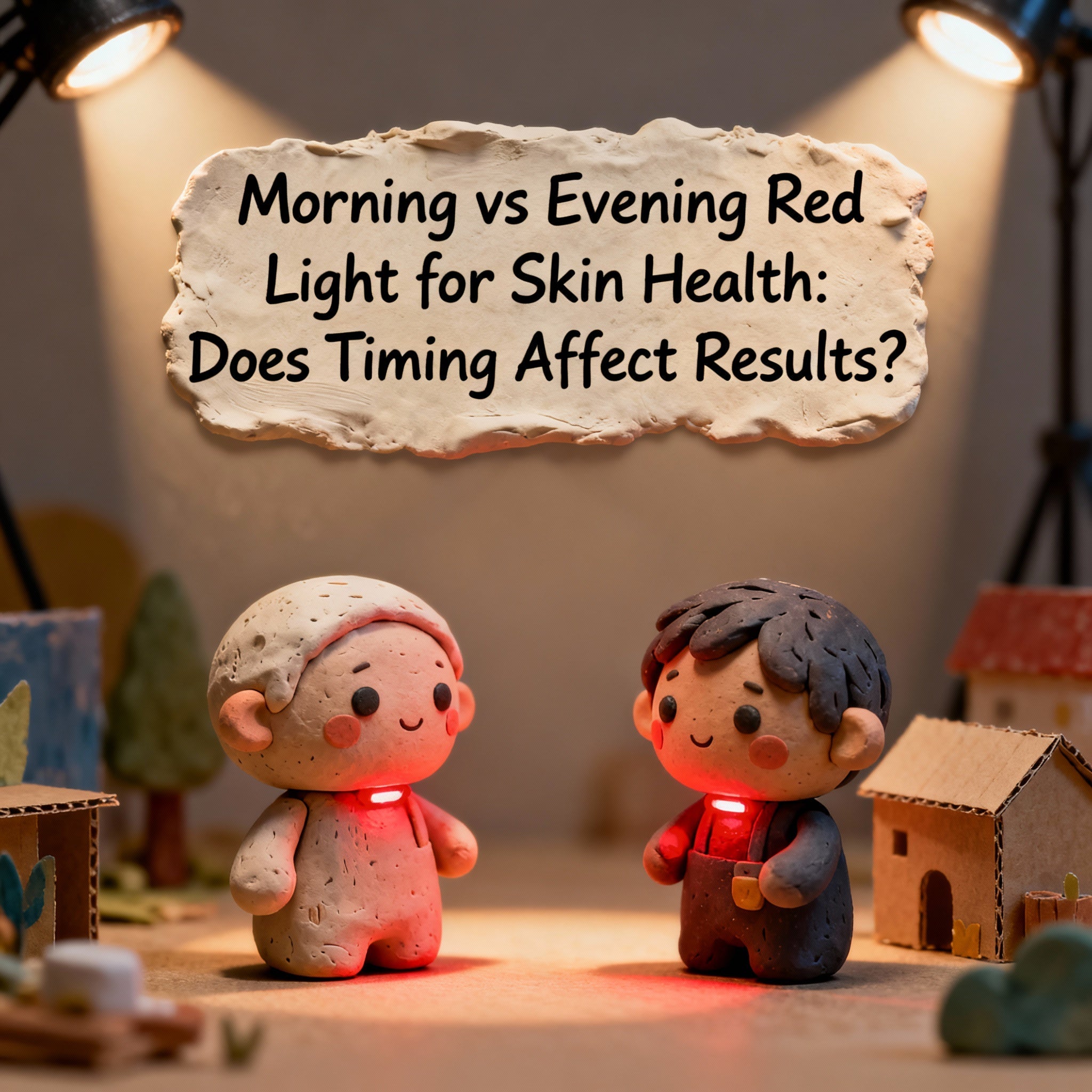 Morning vs Evening Red Light for Skin Health
