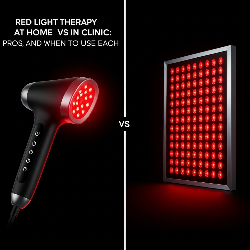 Red Light Therapy at Home vs In Clinic