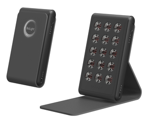 Aerial view of the BioLight Shine device, highlighting its modern aesthetics and user-friendly interface.