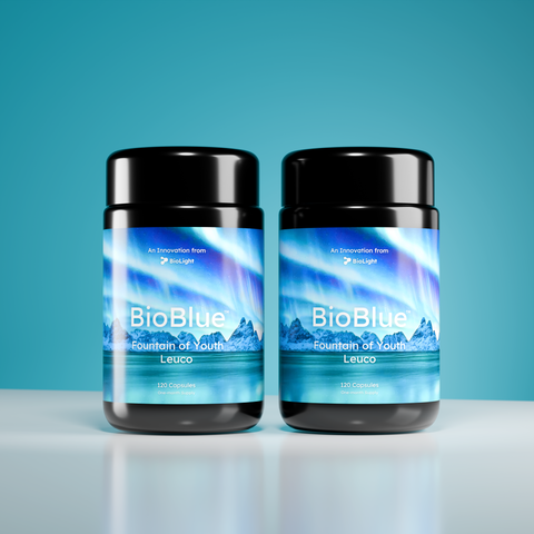BioBlue Fountain of Youth Leuco Supplement | Advanced Mitochondrial Support & Energy Boosting Formula