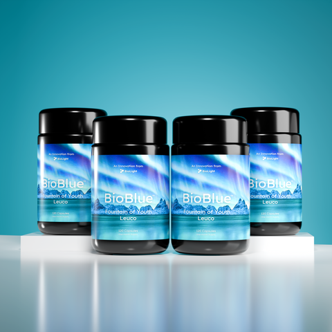 BioBlue Fountain of Youth Leuco Supplement | Advanced Mitochondrial Support & Energy Boosting Formula