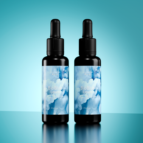 BioBlue Leuco: Rapidly-Absorbed Leucomethylene Blue w/ Litewater Deuterium-Depleted Water | Enhanced Brain & Mitochondrial Support | 1% Solution, USP Grade