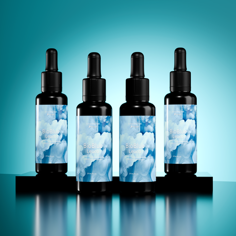 BioBlue Leuco: Rapidly-Absorbed Leucomethylene Blue w/ Litewater Deuterium-Depleted Water | Enhanced Brain & Mitochondrial Support | 1% Solution, USP Grade