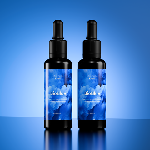 BioBlue: Methylene Blue Supplement - Crafted w/ Litewater Deuterium-Depleted Water | Supports Brain Health & Mitochondrial Function | Red Light Therapy Synergist | 1% Solution, USP Grade