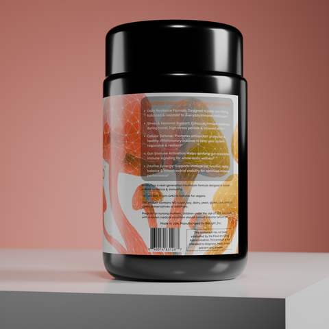 BioMyco Immune Complex | Organic Mushroom Blend for Immune Support | Chaga, Maitake, Reishi, Shiitake & Turkey Tail | 60 Capsules, 1-Month Supply