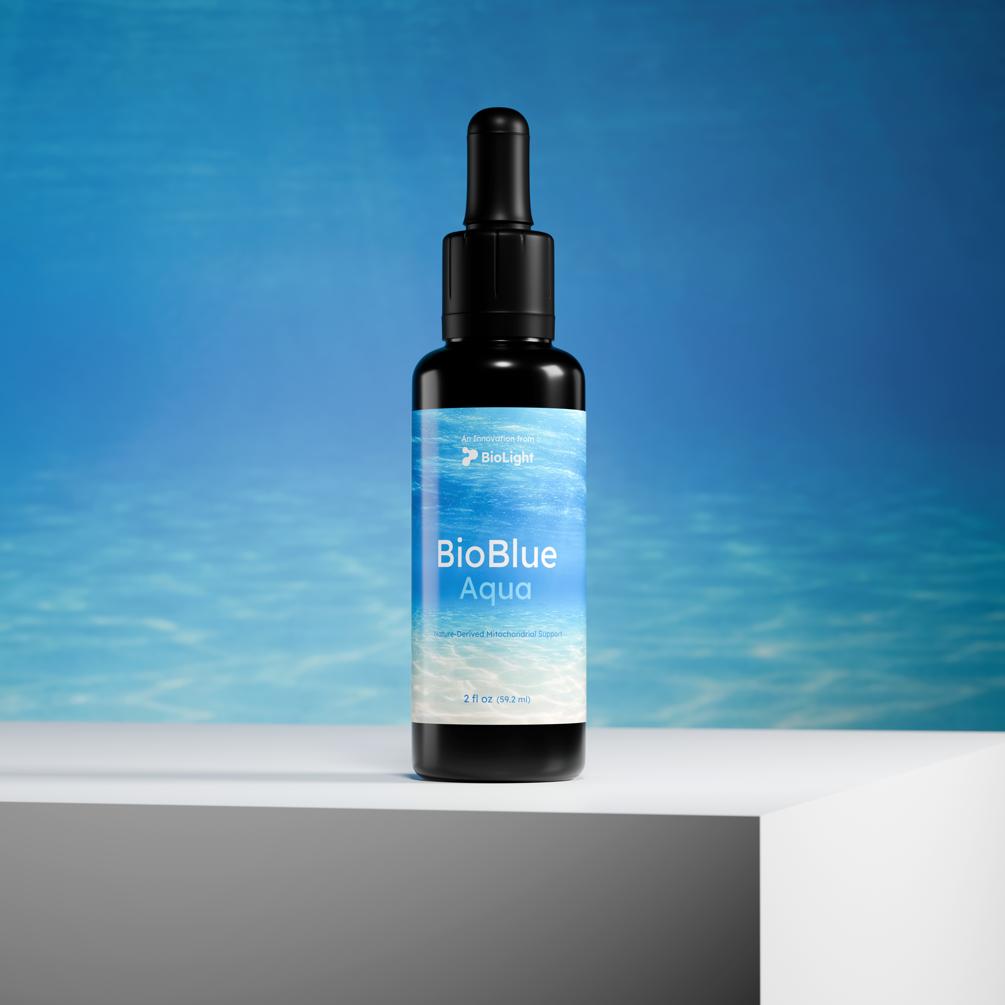 BioBlue Aqua | Nature-Derived Mitochondrial + Energy Support | Organic Blue Spirulina