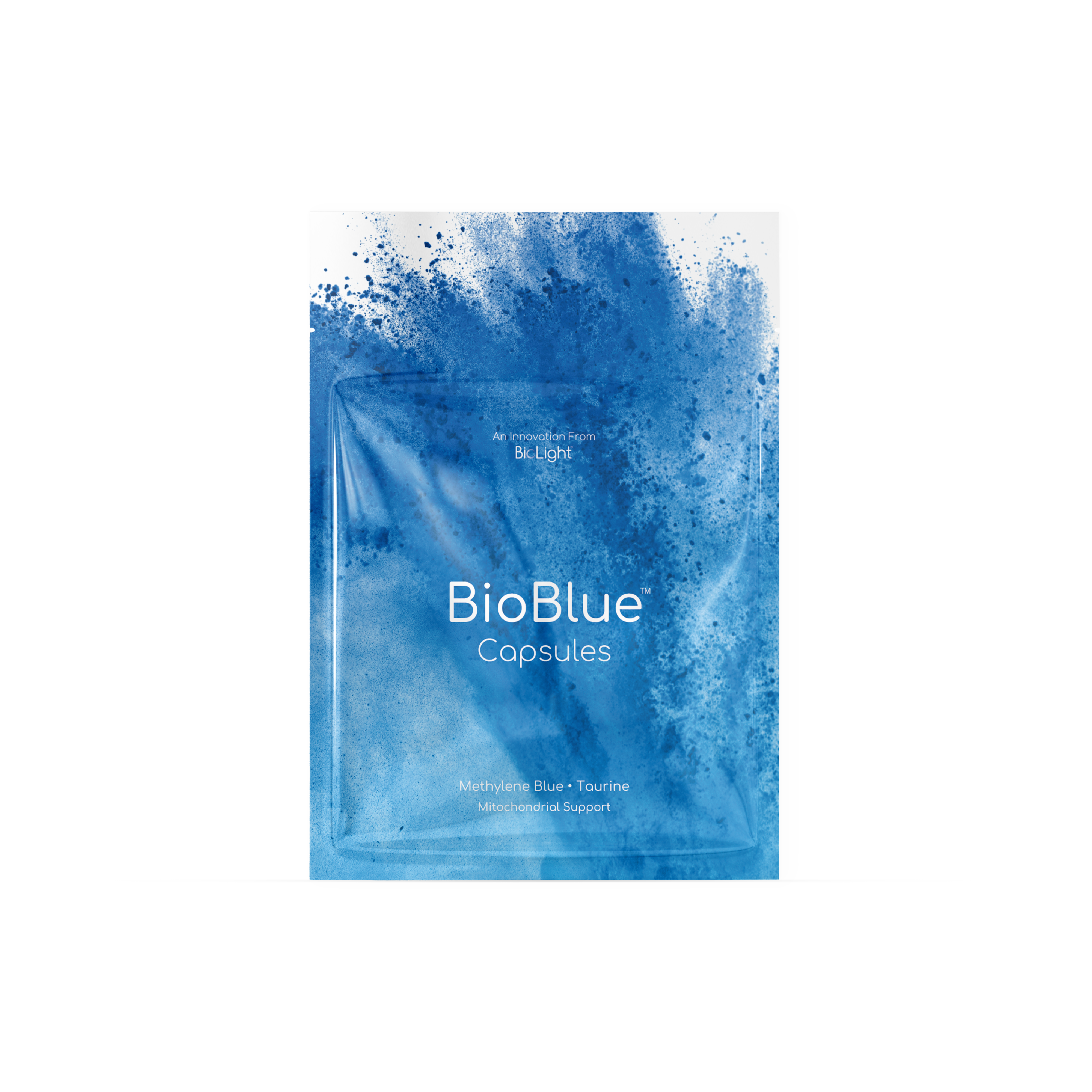 BioBlue Capsules Sample | Methylene Blue Supplement - Support Brain Health & Mitochondrial Function | Red Light Therapy Synergist - USP Grade
