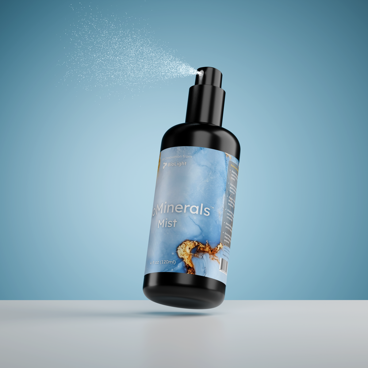 BioMinerals Mist: Rejuvenating Skincare | Bioactive Mineral Hydration | Fulvic Acid, Humic Acid & Marine Minerals | 4 fl oz | 30-Day Supply