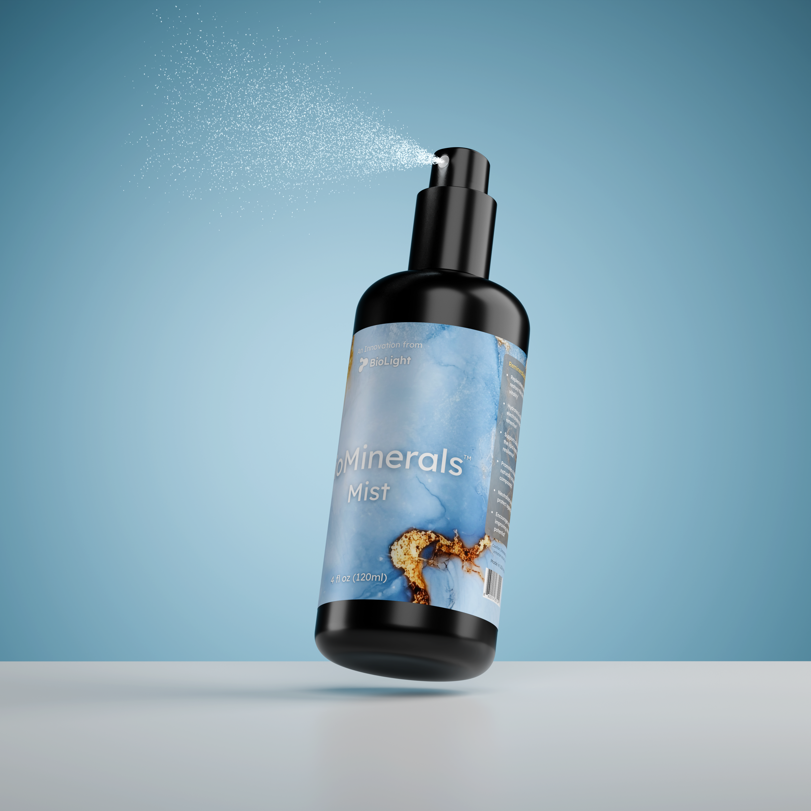 BioMinerals Mist: Rejuvenating Skincare | Bioactive Mineral Hydration | Fulvic Acid, Humic Acid & Marine Minerals | 4 fl oz | 30-Day Supply