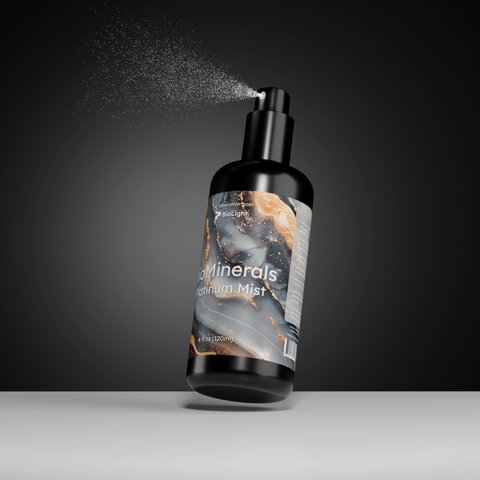 BioMinerals Platinum Mist: Anti-Aging Skincare | Bioactive Mineral Hydration | Colloidal Platinum, Litewater, Silica | 4 fl oz | 30-Day Supply