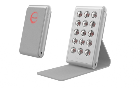 Close-up view of BioLight Shine's advanced LED technology illustrating the 15 LED lights that provide enhanced light therapy.