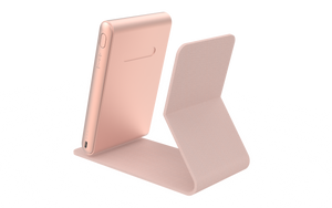 Setting up the BioLight Shine device with the magnetic sleeve, perfect for on-the-go light therapy.