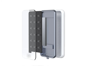 The Glow device alongside its silicone protective case, from BioLight.