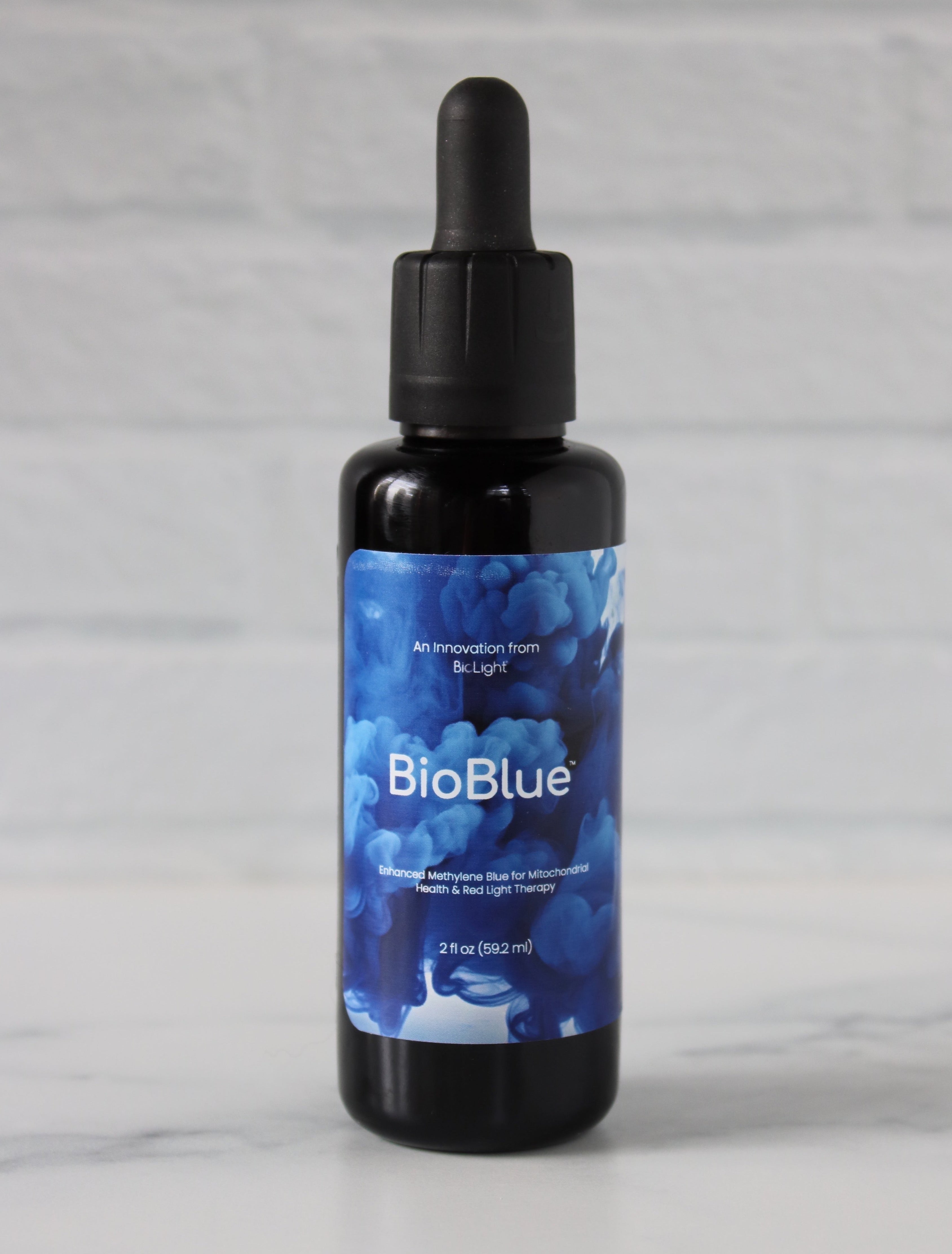 BioBlue: Methylene Blue Supplement - Support Brain Health & Mitochondrial Function | Red Light Therapy Synergist - 1% Solution - USP Grade