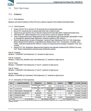 Image explaining the Glow device's battery life and recharging time by BioLight.