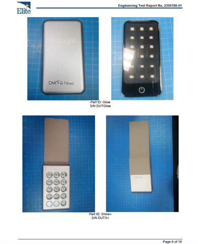 BioLight Shine device in action during a light therapy session, illustrating its effectiveness in skin rejuvenation.