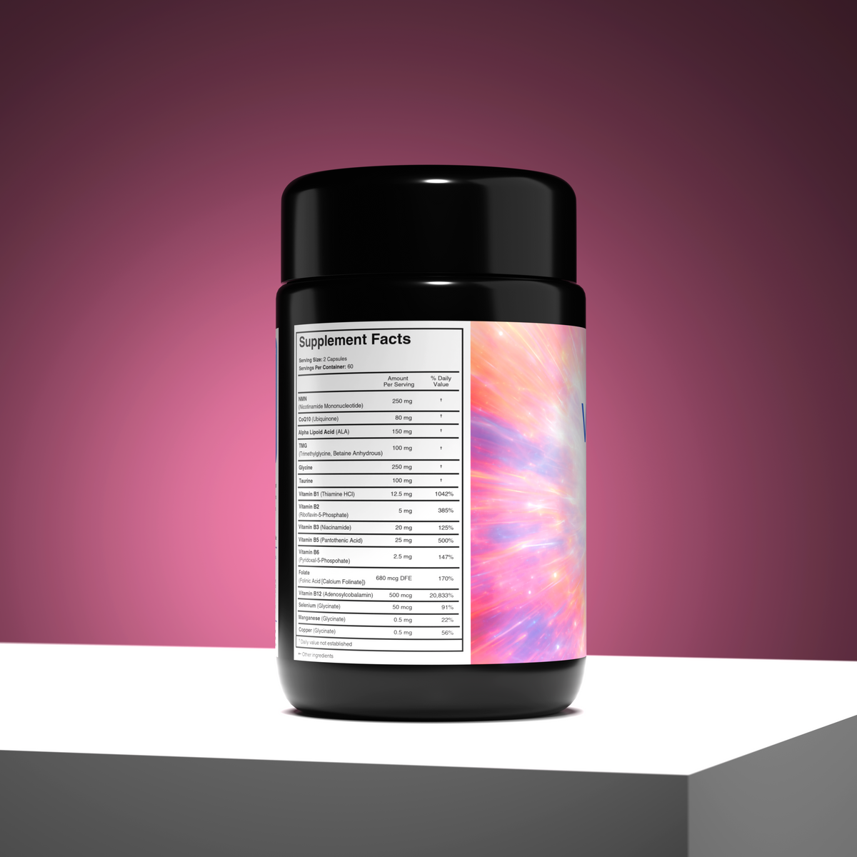 Vitamin M | Foundational Mitochondrial Wellness Supplement | NMN, CoQ10, TMG, Alpha Lipoic Acid, Vitamin B Complex