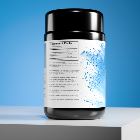 BioBlue Capsules - Methylene Blue & Taurine Supplement for Brain Health & Mitochondrial Support