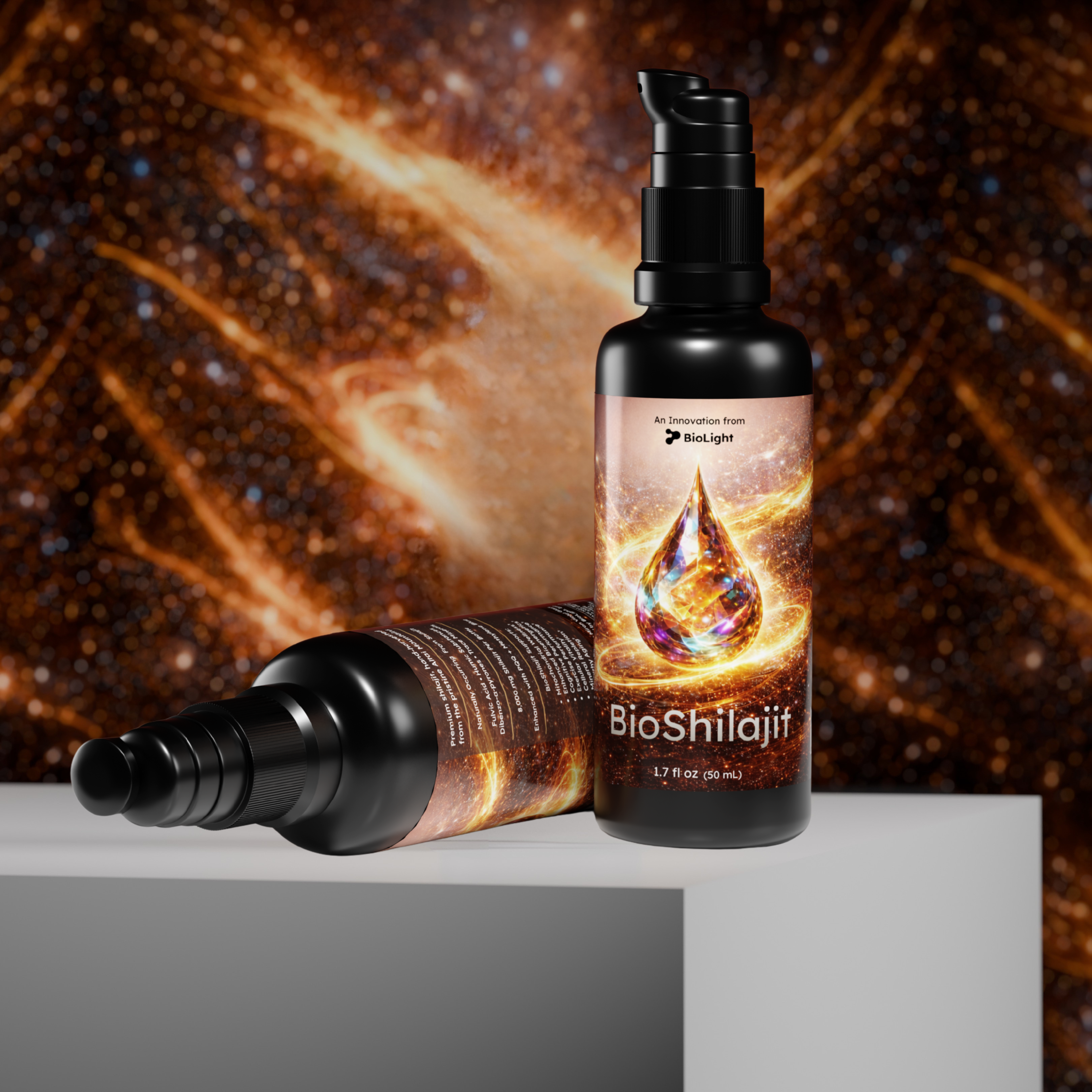 BioShilajit | Premium Liquid Shilajit + PQQ + Methylene Blue for Mitochondrial Support & Cellular Energy