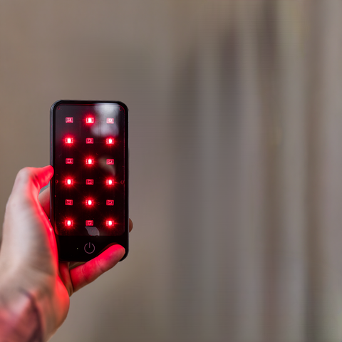 Glow: Portable Red Light Therapy Device - Slimmest Handheld Solution for On-the-Go Relief