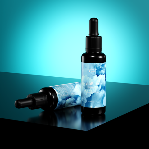 BioBlue Leuco: Rapidly-Absorbed Leucomethylene Blue w/ Litewater Deuterium-Depleted Water | Enhanced Brain & Mitochondrial Support | 1% Solution, USP Grade