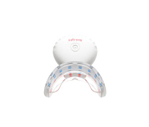 Guardian+ Oral Device from BioLight, demonstrating its user-friendly design for at-home teeth whitening and oral health treatment.