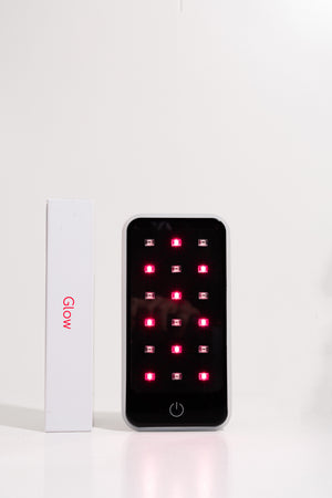 The Glow device showcasing red and near-infrared light capabilities by BioLight.