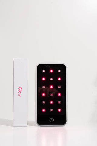 The Glow device showcasing red and near-infrared light capabilities by BioLight.