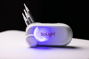 Guardian+ Oral Device by BioLight displayed with its components, emphasizing the innovative design for effective oral care.